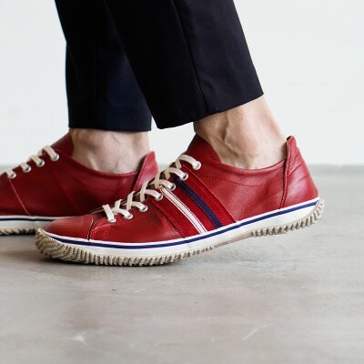 【SPINGLE(スピングル)】 SP-198 Red XS(22.5cm) スニーカー 靴