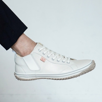 【SPINGLE(スピングル)】 SP-442 Ivory SS(23.5cm) スニーカー 靴