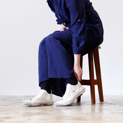 【SPINGLE(スピングル)】 SP-442 Ivory L(26.5cm) スニーカー 靴