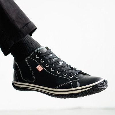 【SPINGLE(スピングル)】 SP-442 Black S(24.5cm) スニーカー 靴