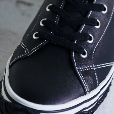 【SPINGLE(スピングル)】 SP-442 Black S(24.5cm) スニーカー 靴