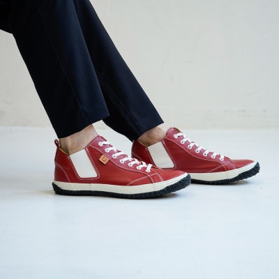 【SPINGLE(スピングル)】 SP-442 Red SS(23.5cm) スニーカー 靴