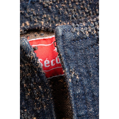 ワラカット楓柄刺繍ジャケット(42・インディゴ)
