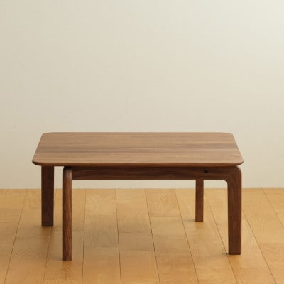 府中市の家具　リッショローテーブル　70×70　ウォールナット(組み立て式)