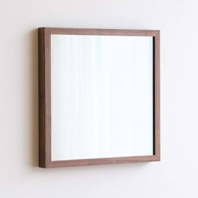 府中市の家具　ミラー　サノ　42*42　ウォールナット