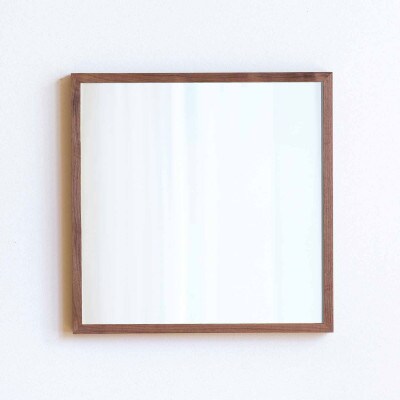 府中市の家具　ミラー　サノ　56*56　ウォールナット