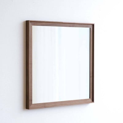 府中市の家具　ミラー　ヴァーレ　70*70　ウォールナット