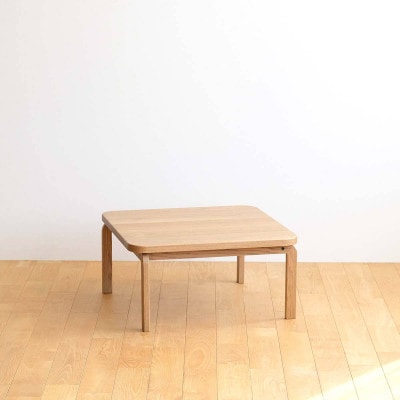 府中市の家具　COCCO Square Table 70 オーク材(組み立て式)