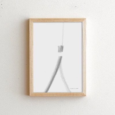 府中市の家具　フレーム　サノ　A4サイズ　ホワイトアッシュ
