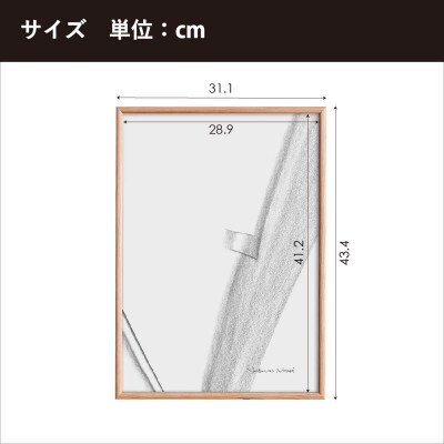 府中市の家具　フレーム　ティポ　A3サイズ　ホワイトアッシュ