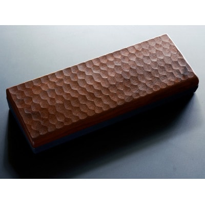 【広島県府中市産】HHKB専用亀甲名栗木製パームレスト&ルーフ　ウォールナット 蜜蝋クリーム付き