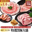 特選黒豚大盛(約1.4kg)・黒豚焼豚2個・餃子セット　B02096