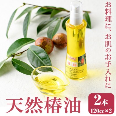 鹿児島県肝付町産椿オイル(120cc×2本)【横山砕石】　A62002