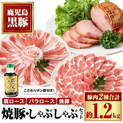 特選黒豚しゃぶしゃぶ・黒豚焼豚2個セット　B02101