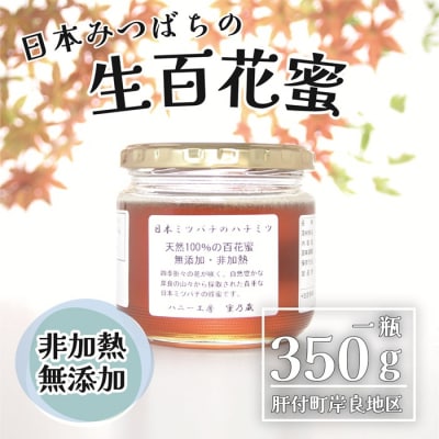 日本ミツバチ 生百花 蜂蜜(約350g) 　A96001