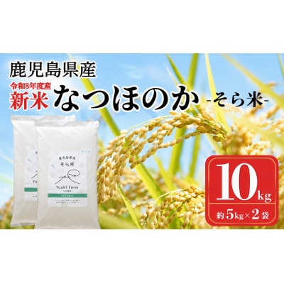 先行予約受付中!農家直送 令和8年産 新米 鹿児島県産 なつほのか 10kg B93001