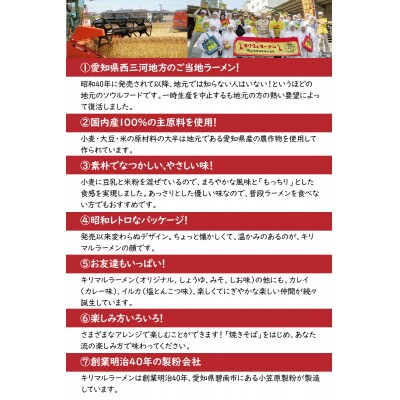 【ご当地ラーメン】無添加キリマルラーメン(しょうゆ、みそ、しお)12袋の詰合せ　H008-230
