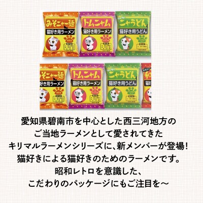 【猫好き用ラーメン&うどん】BOX付き!8食セット　H008-222