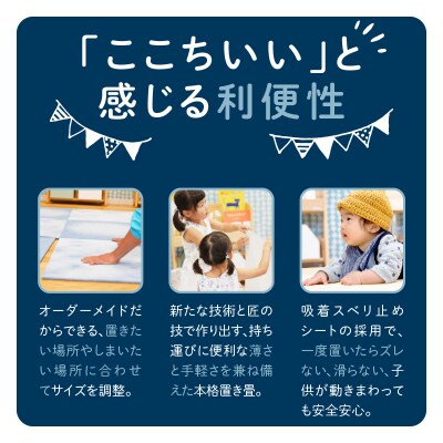 【4枚セット デニムブルー】ファブリック畳 H171-001
