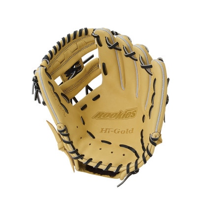 ハイゴールド少年軟式用グラブ/M-L/キャメル/右投げ/ROOKIES/RKG-12ML