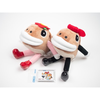 たら丸&べに子 定番3点セット ぬいぐるみ 文房具 キャラクター  F21H-544