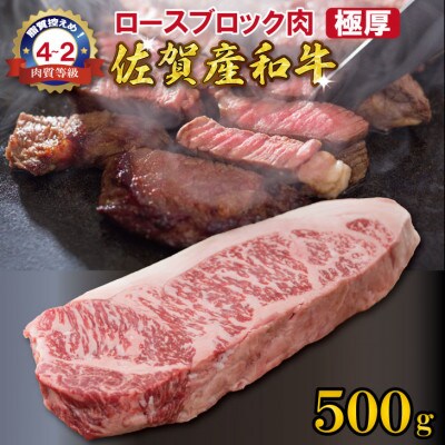 佐賀産和牛　ロースブロック肉500g