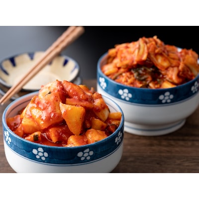 甘辛キムチセット2種盛り(白菜&大根)600g×各1袋