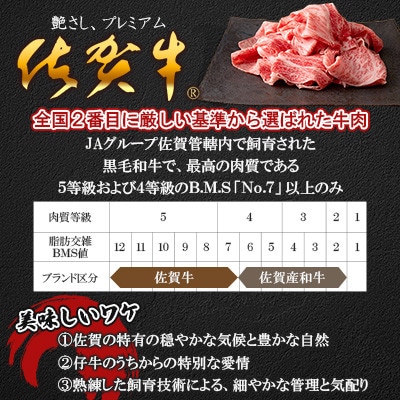 佐賀牛切り落とし650g(ウデ肉)