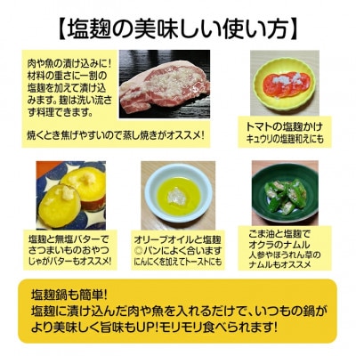塩麹3本と醤油麹2本セット