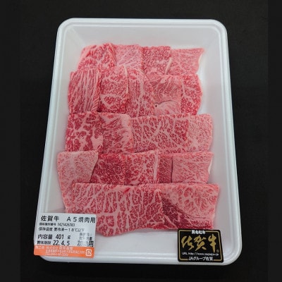 佐賀牛A5焼肉用【厳選部位】(ロース肉・モモ肉・ウデ肉・バラ肉)400g(小城市)