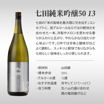 七田 純米吟醸50 13 720ml×2本セット