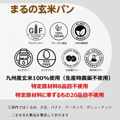 グルテンフリーヴィーガン　玄米パン3本セット(玄米・栽培期間中農薬不使用)