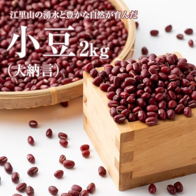 江里山の小豆(大納言)2kg