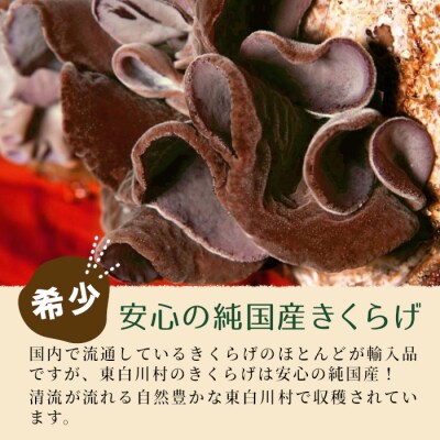 黒・白 乾燥きくらげ食べ比べセット 合計150g