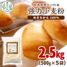 岐阜県 東白川村産 強力粉 小麦粉 ゆきちから 2.5kg(500g×5袋)