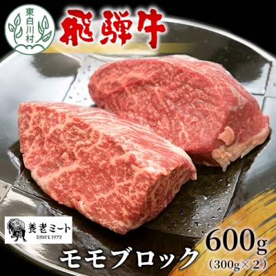 飛騨牛 モモブロック 600g 300g×2 牛肉 ローストビーフ