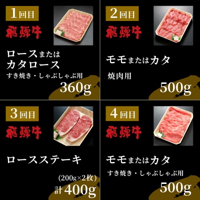 5等級シャトーブリアン入り 飛騨牛極上定期便 全12回 すき焼き しゃぶしゃぶ ステーキ 養老ミート