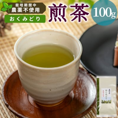 栽培期間中 農薬不使用! 煎茶 おくみどり 100g 常磐園 日本茶 緑茶 煎茶