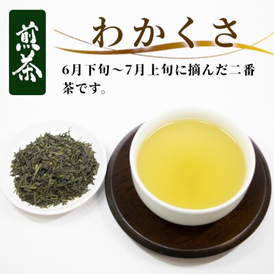 栽培期間中 農薬不使用! 煎茶 わかくさ 200g 常磐園 日本茶 緑茶 煎茶