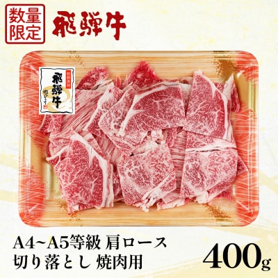 《数量限定》飛騨牛 肩ロース 切り落とし 焼肉用 400g BBQ 肉のひぐち