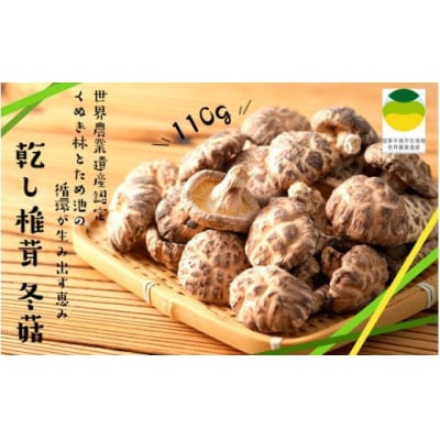 乾し椎茸 冬菇110g(国東半島宇佐地域世界農業遺産ブランド認証品)_1887R