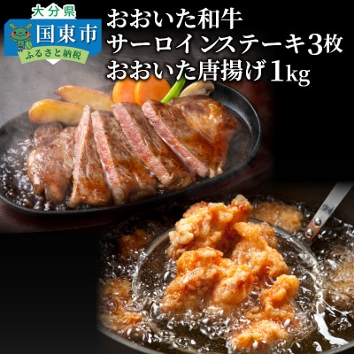 おおいた和牛サーロイン200g×3+鶏唐揚げ1kg_1089R