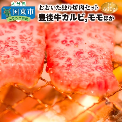 おおいた独り焼肉セット計600g/豊後牛カルビ,モモほか_1157R