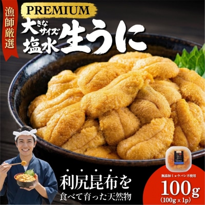 【2026年発送受付】漁師厳選!利尻天然うに"プレミアム"ムラサキウニ 100g[1060075]