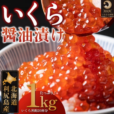 利尻島産　いくら醤油漬け1kg(500g×2パック)[No.58880797]