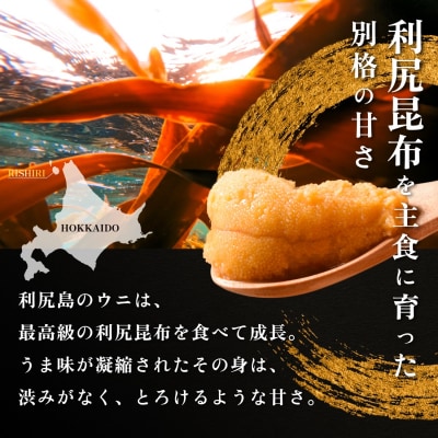 【2026年発送受付】利尻島産「朝どり」塩水生うに400g (80g×5) 天然キタムラサキウニ