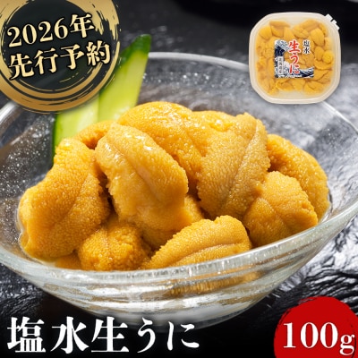 《2026年先行受付》北海道産 塩水ウニ 100g 【6月上旬～8月中旬発送予定】【0211702】