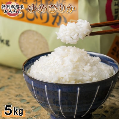 【2025年産】 北海道羽幌産 特別栽培米 ゆめぴりか5kg【0811602】