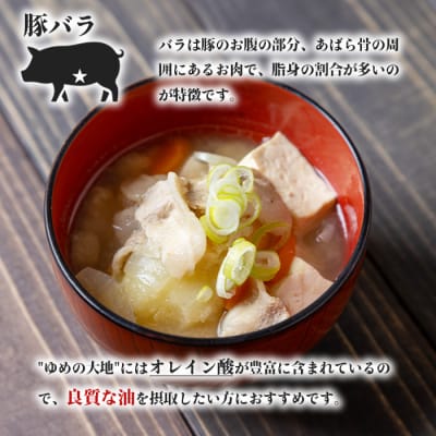 【北海道ブランド豚】「ゆめの大地」 豚バラスライス 200g×15パック【2700601】
