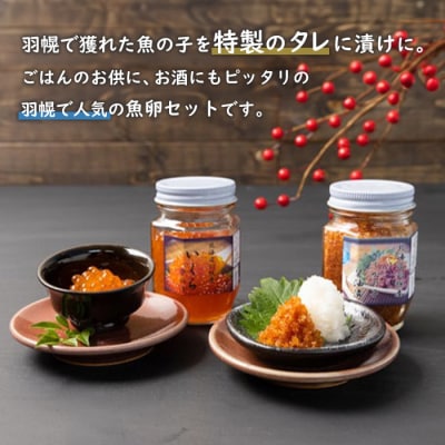 北海道羽幌産　いくら・カジカの子醤油漬けセット(100g×各1本)【冷凍】【06014】